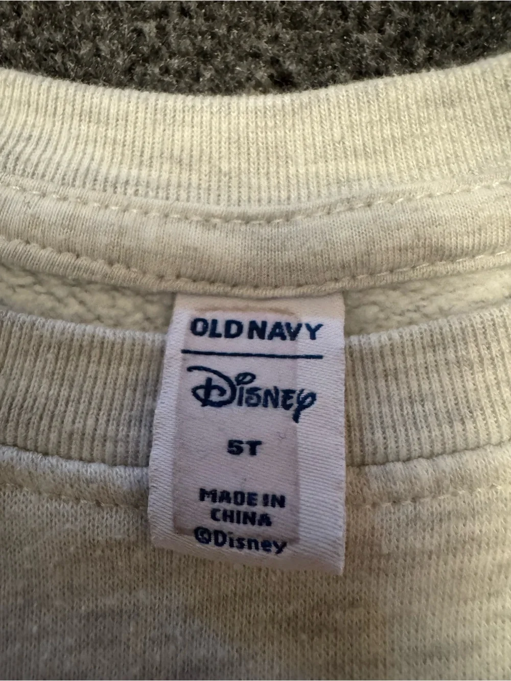Old Navy Disney Kids Minnie Mouse Bubblegum Sweatshirt Grey Heather 5T Pullover